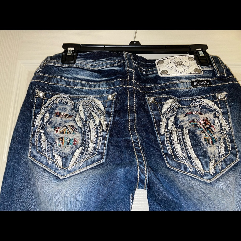 Sparkly MissMe Indian Styled Jeans - Picture 5 of 9